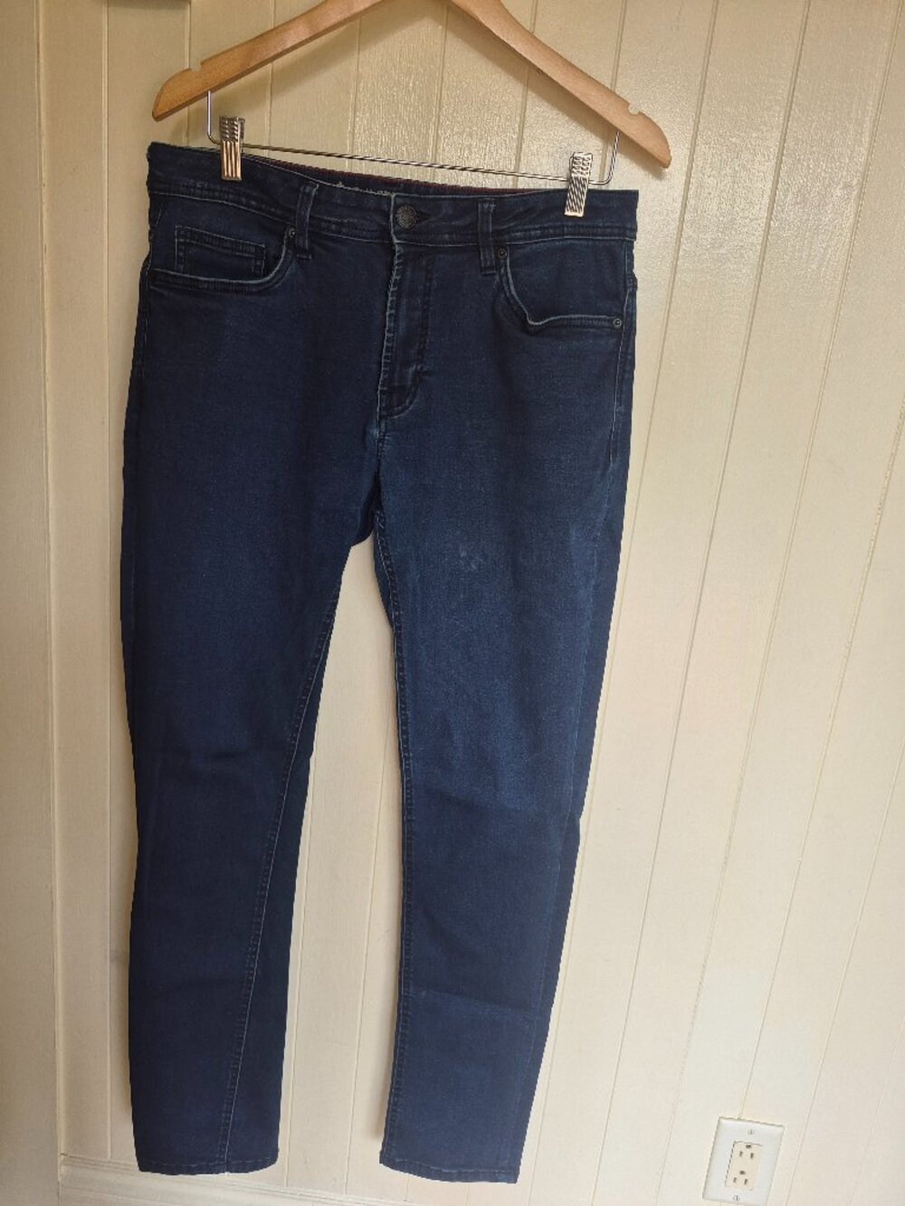 BUFFALO David Bitton Max-X Skinny Stretch Jeans W32 L32 Dark Wash Denim